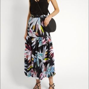 Mara Hoffman Xylophone Tiered Skirt Black Size 8